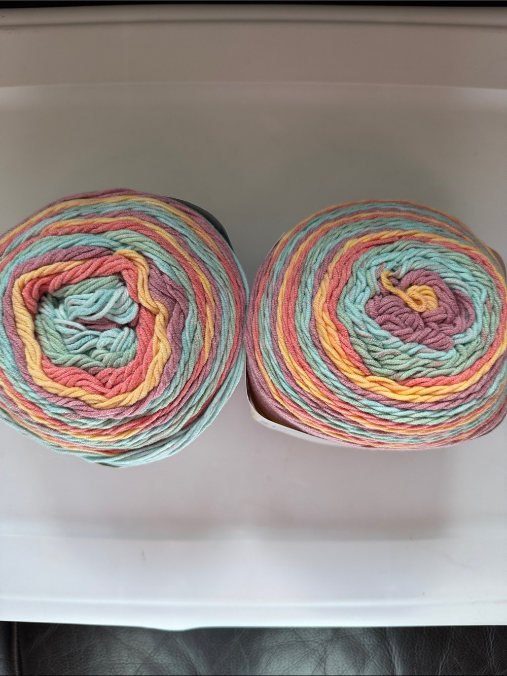 Caron Cotton Cakes
Size 8.8oz ea
Color: fruit tropics